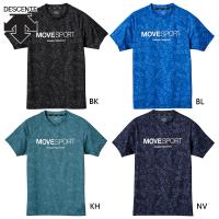 ムーブスポーツ　デサント メンズ レディース ジャガードグラフィック ショートスリーブシャツ アパレル トップス 半袖 Tシャツ 吸汗速乾 ストレッチ DMMXJA61 | SPORTS UNIVERSAL