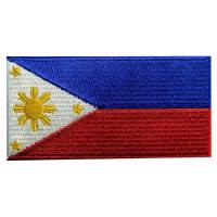 フィリピン 国旗 紋章 アップリケ 刺繍入りアイロン貼り付け/縫い付けワッペン | ショップオールデイ