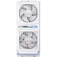 同時吸排形 窓用 ツインファン ミニリモコンタイプ 日本製 防虫フィルター付き 換気用 季節家電 タバコ臭対策 ペット臭対策 | ショップ アメイジング