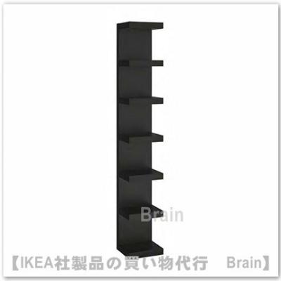 ●●●IKEAウォールシェルフユニットLACKラック黒●●● LACK ラック ウォールシェルフユニット, ブラックブラウン, 30x190 cm
