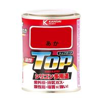 カンペハピオ(Kanpe Hapio) ペンキ 塗料 油性 つやあり シリコン樹脂 多用途 超速乾 さび止め剤入り トップガード あか 0.1L 油性塗料 日本製 000176 | ショップショコラ