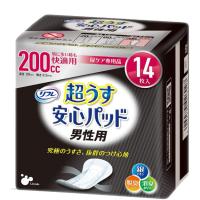 リフレ 超うす安心パッド 男性用 多い時用 高吸収性能 200cc 14枚 | カウベル