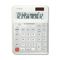 カシオ 人間工学電卓 12桁デスクタイプ ホワイト DE-12D-WE-N 1台 | SHOPイーアスYahoo!店