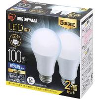 アイリスオーヤマ LED電球 口金直径26mm 広配光 100W形相当 昼光色 2個パック 密閉器具対応 LDA12D-G-10T62P | ショップフィオーレ