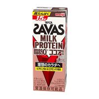 SAVAS(ザバス) MILK PROTEIN 脂肪0 ココア風味 200ml×24 明治 ミルクプロテイン | ショップフィオーレ