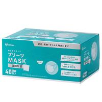アイリスオーヤマ マスク 不織布 プリーツマスク 40枚入 ふつうサイズ 耳が痛く | ショップハルトミ