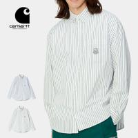 カーハート wip carhartt wip ダブリューアイピー L/S LINUS SHIRT シャツ 長袖 ストライプシャツ I033029 (240328) | HOOD