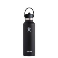 水筒・マグボトル ブラック ボトル ハイドロフラスク(Hydro Flask) ハイドレーション 21oz 621mL スタンダードマウス フレックスストロー | SHOP-KT・DIY 工具取り扱い店