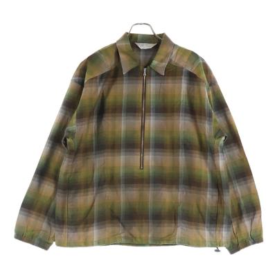 ANCELLM アンセルム 24AW R/C CHECK PULL OVER SHIRT チェックプル