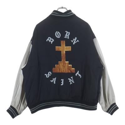 セントマイケル　BORN SAINT サテンジャケット ＸＬ SAINT M×××××× - 【ラスト1点】【コラボ】SM-HR8-0000-C32 / LM_SATIN