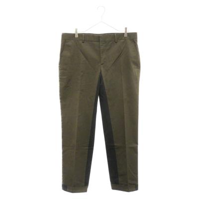 HERMES エルメス インナーライン コットンスラックスパンツ オリーブ