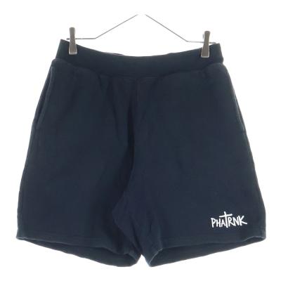PHATRNK ファットランク スウェットハーフパンツ 短パン Lサイズ 黒色 PHATRNK ファットランク ワンポント ロゴ スウェット ハーフパンツ