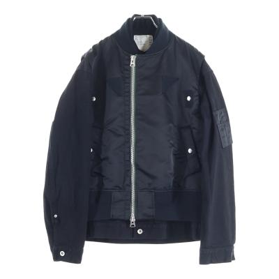 再値下げsacai MA1ドッキングパーカー　ジャケット ネイビー✖️ブラック sacaiのおすすめ人気商品一覧 通販 - Yahoo!ショッピング