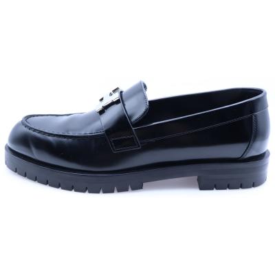HERMES（エルメス） モカシン フォーブル Hロゴプレート レザー