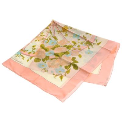 HERMES（エルメス） カレ90 ROMANTIQUE シルクスカーフ ピンク