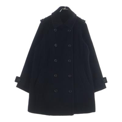レディース 美品＊Burberry London＊シングル レディース・ハーフコート黒