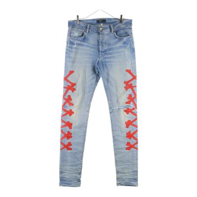 新品未使用！AMIRI スキニージーンズ 大人クールな【AMIRI】MX1 ダメージ スキニー ジーンズ 24SS新作