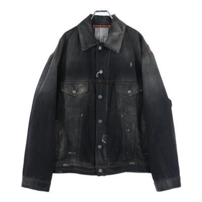Acne Studios ブラック オーバーサイズデニムジャケット Acne Studios レディース オーバーサイズデニムジャケット の ブラック