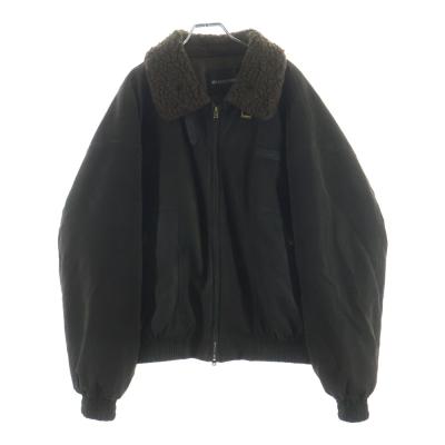 NO BRAND ノーブランド MASONPRINCE メイソンプリンス スタンドカラー ボア スエード ミリタリージャケット ブラウン WT4263 NO BRAND ノーブランド MASONPRINCE メイソンプリンス スタンドカラー