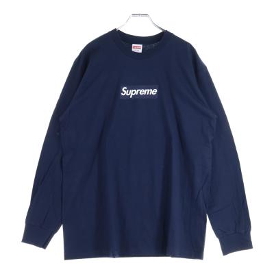 112【人気Lサイズ】シュプリーム♤刺繍スモールボックスロゴ 長袖T