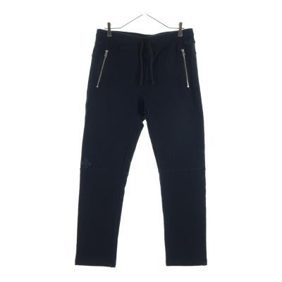 CHROME HEARTS クロムハーツ Y NOT CHプラスレザーパッチ付き スウェットパンツ ブラック CHROME HEARTS（クロムハーツ） Y NOT CHプラスレザーパッチ付き