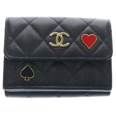 CHANEL 財布 三つ折り マトラッセキャビアスキンのおすすめ人気商品
