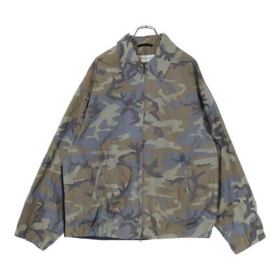 DRIES VAN NOTEN ドリスヴァンノッテン メッシュ 切替 リフレクティブ カモ ジップアップ ジャケット カーキ DRIES VAN NOTEN（ドリス ヴァン ノッテン） メッシュ 切替