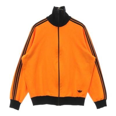 人気カラー アディダス ジャージ オレンジ 黒 7号 2XL トレフォイル