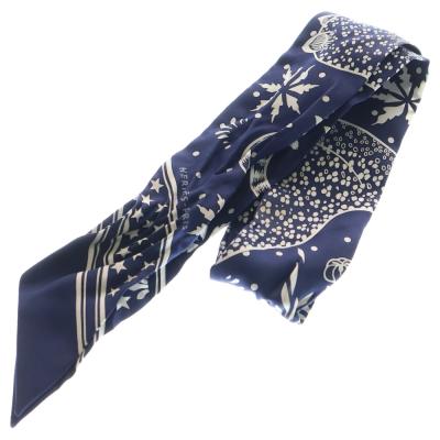 激レア・新品★・未使用★HERMES★ビーズ刺繍スカーフ ツイリー ネイビー 楽天市場】HERMES エルメス ツイリー スカーフ 063707S レディース