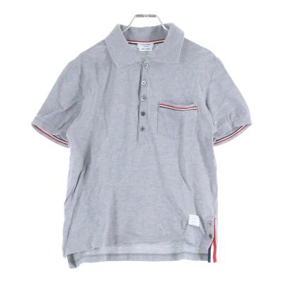 THOM BROWNE トムブラウン トリコロールライン コットンニット 半袖ポロシャツ グレー MJP022A-01455055 トムブラウン ニットのおすすめ人気商品一覧 通販 - Yahoo!ショッピング