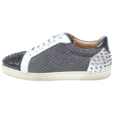 Christian Louboutin シルバー メンズ 27.5〜28cm クリスチャンルブタン スニーカー メンズ シルバー（ファッション）の