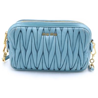 miu miu レディースショルダーバッグ（色：ブルー系）｜バッグ