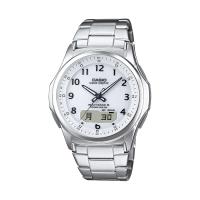 カシオ メンズ 電波ソーラー腕時計 ウェーブセプター WVA-M630D メタルバンド ホワイト | ショップチャンネル Yahoo!店