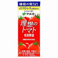 送料無料 理想のトマト 充実野菜 伊藤園 200ml 紙パック 24本×3ケース | ショップダイヘイYahoo!店