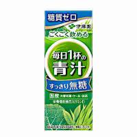 送料無料 ごくごく飲める 毎日1杯の青汁 すっきり無糖 伊藤園 200ml 紙パック 24本入 | ショップダイヘイYahoo!店