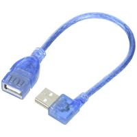 変換名人 USB(A)延長ケーブル  横向きL型・オス - メス   20cm  USBA-CA20LL | SHOP EVERGREEN