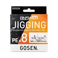 ゴーセン(Gosen) アンサー ジギング PE×8 マルチカラー 200m 1号 | SHOP EVERGREEN