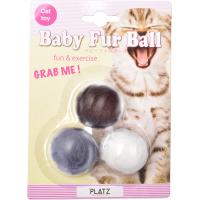 PLATZ PET SUPPLISES＆FUN（プラッツ） 猫用おもちゃ ベビーファーボール 3P | SHOP EVERGREEN