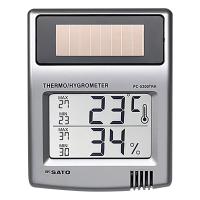 佐藤計量器製作所 ソーラーデジタル温湿度計 PC-5200TRH | SHOP EVERGREEN