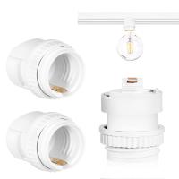 Pispoer ライティングレールソケット、E26電球ソケット、E26口金 ダクトレール用 | SHOP EVERGREEN