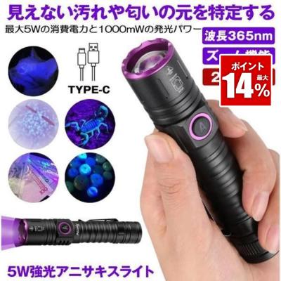 ブラックライト 365nm 日亜化学（懐中電灯、ハンディライト）｜ライト