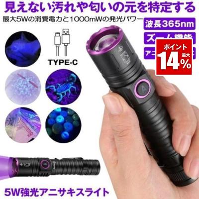 ブラックライト 365nm 日亜化学（懐中電灯、ハンディライト）｜ライト