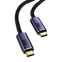 USB4 ケーブル 0.5M USB Type-C ケーブル Thunderbolt 3対応 20Gbps高速転送 PD対応 100W急速充電 8K / 60Hz映像出力 ナイロン編み タイプc機種対応 | ショップマルチ