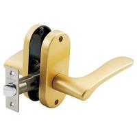 マツ六 取り替え簡単 ドアロック GATE レバー表示錠 ニッケル色 10707 