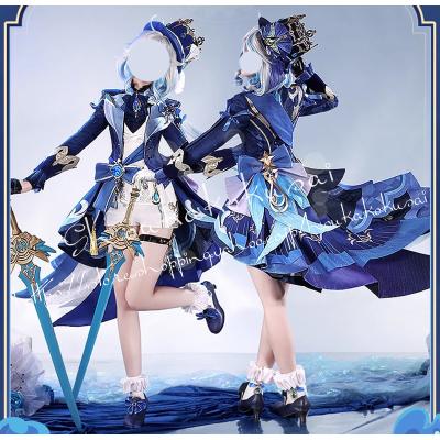 コスプレ衣装｜黒フリーナ（ウィッグ付き） 原神 フリーナ 黒フリーナ コスプレ 衣装 ウィッグ付き - メルカリ