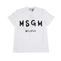 MSGM エムエスジーエム ミニロゴ Tシャツ WHITE ホワイト 白 コットン 