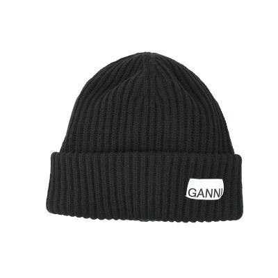 新品未使用　GANNI ガニー　ニット帽　ビーニー　黒　ブラック　レディース 楽天市場】ガニー 帽子 ニット帽 ビーニー ブラック レディース