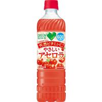 「24本」グリーンダカラ やさしいアセロラ 600ml 24本 1ケース サントリー GREEN DAKARA アセロラジュース | 鷹蔵屋
