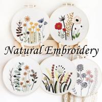 刺繍キット 花 ナチュラルシリーズ５種類 フランス刺しゅう キット 日本語説明書 ボタニカル プラスチック製の枠付き 手芸 初心者 初級 簡単 練習 送料無料 Fre 014 クロスステッチキット シフォン 通販 Yahoo ショッピング