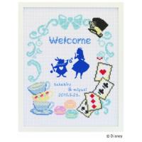刺しゅうキット Disney(ディズニー) ウェルカムボード No.7467 不思議の国のアリス オリムパス クロスステッチ フロッキーワッペン 結婚式 ウエディング | 手芸のハグルマ
